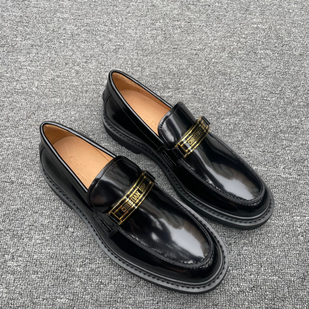 Dior Men’s Shoes – EXPLORER Derby | Premium Black Leather | Sizes 38–44