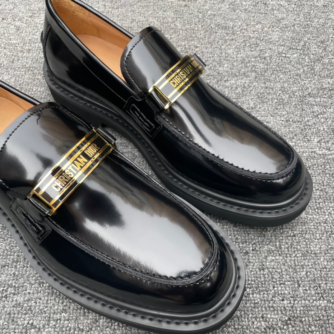 Dior Men’s Shoes – EXPLORER Derby | Premium Black Leather | Sizes 38–44
