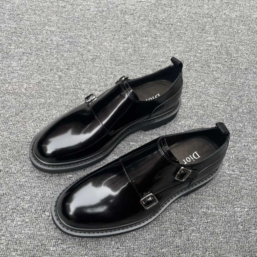 Dior Men’s Shoes – EXPLORER Derby | Premium Black Leather | Sizes 38–44