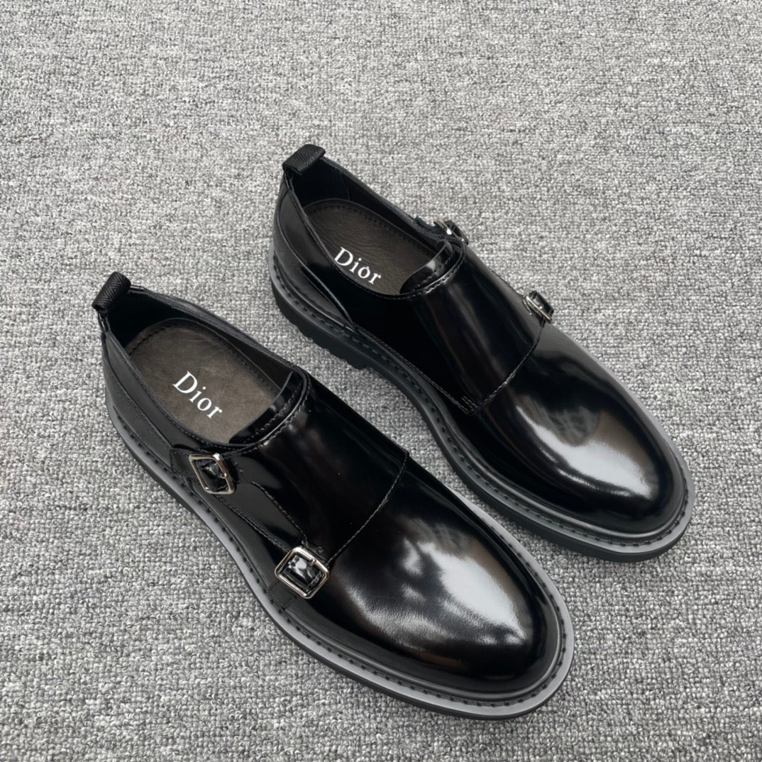 Dior Men’s Shoes – EXPLORER Derby | Premium Black Leather | Sizes 38–44