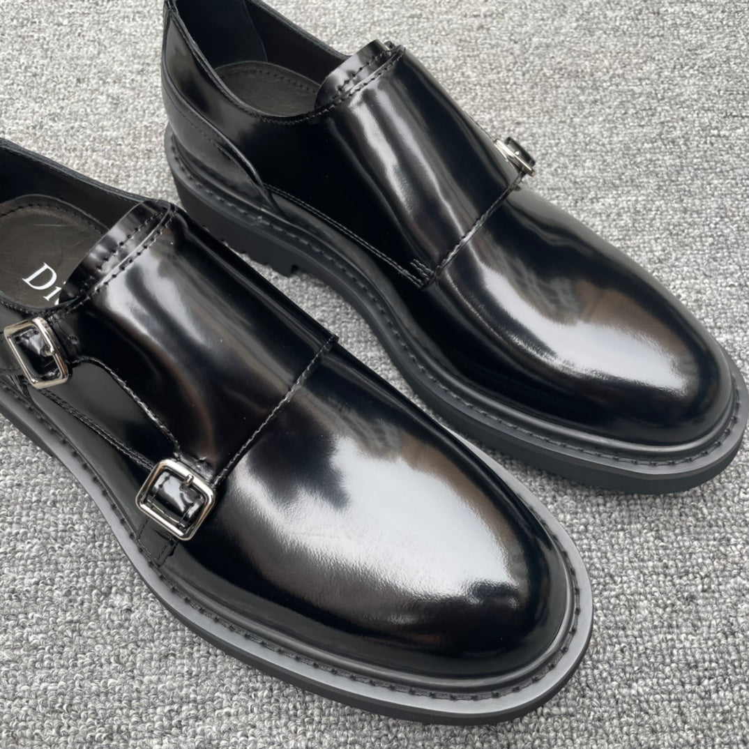 Dior Men’s Shoes – EXPLORER Derby | Premium Black Leather | Sizes 38–44