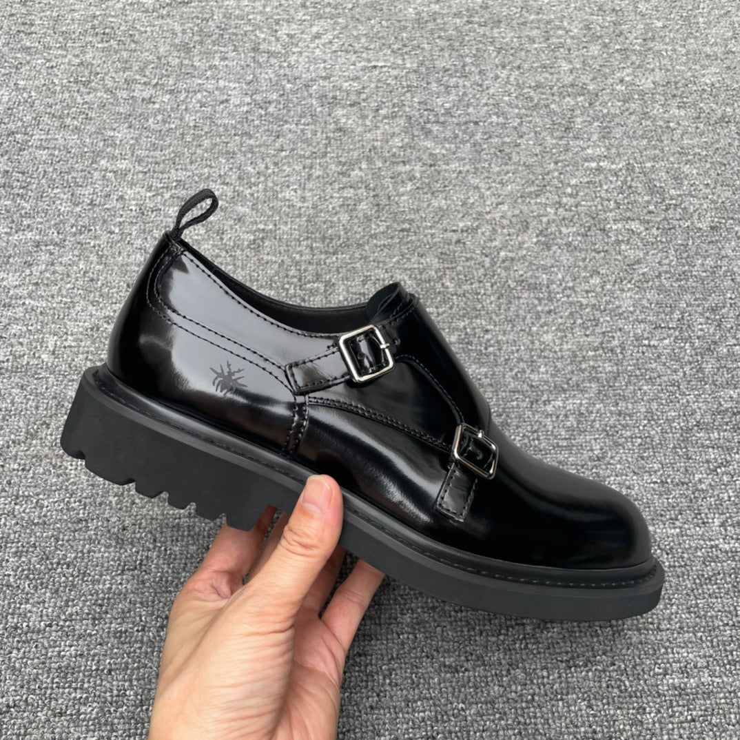 Dior Men’s Shoes – EXPLORER Derby | Premium Black Leather | Sizes 38–44
