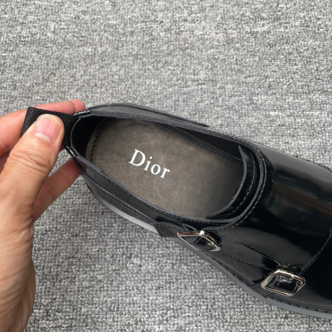 Dior Men’s Shoes – EXPLORER Derby | Premium Black Leather | Sizes 38–44