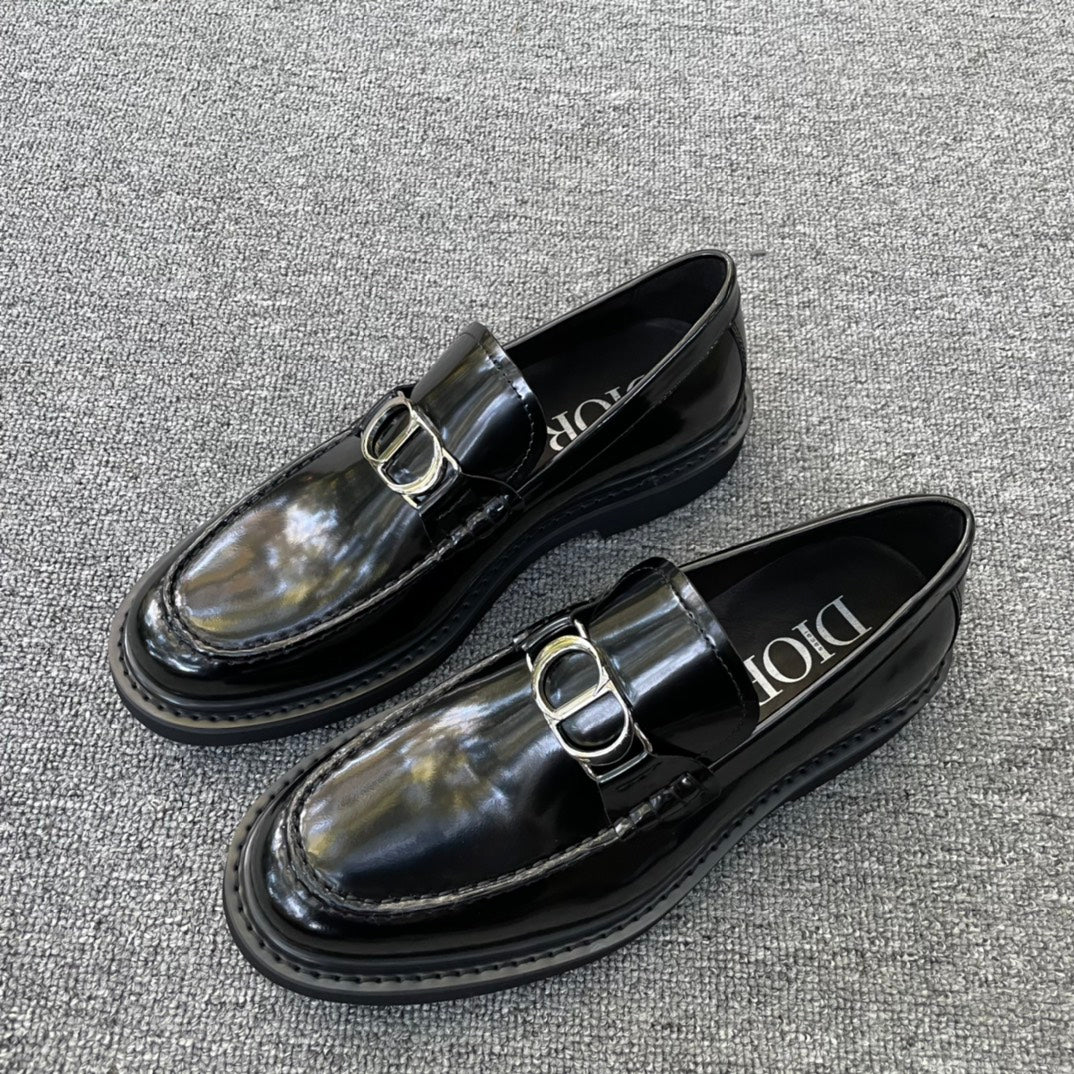 Dior Men’s Shoes – EXPLORER Derby | Premium Black Leather | Sizes 38–44