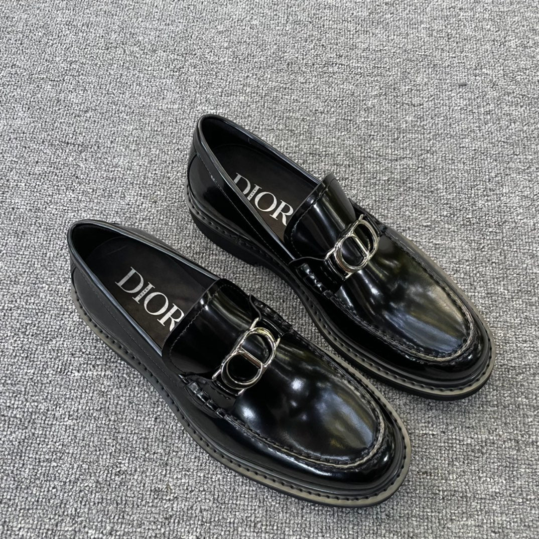 Dior Men’s Shoes – EXPLORER Derby | Premium Black Leather | Sizes 38–44