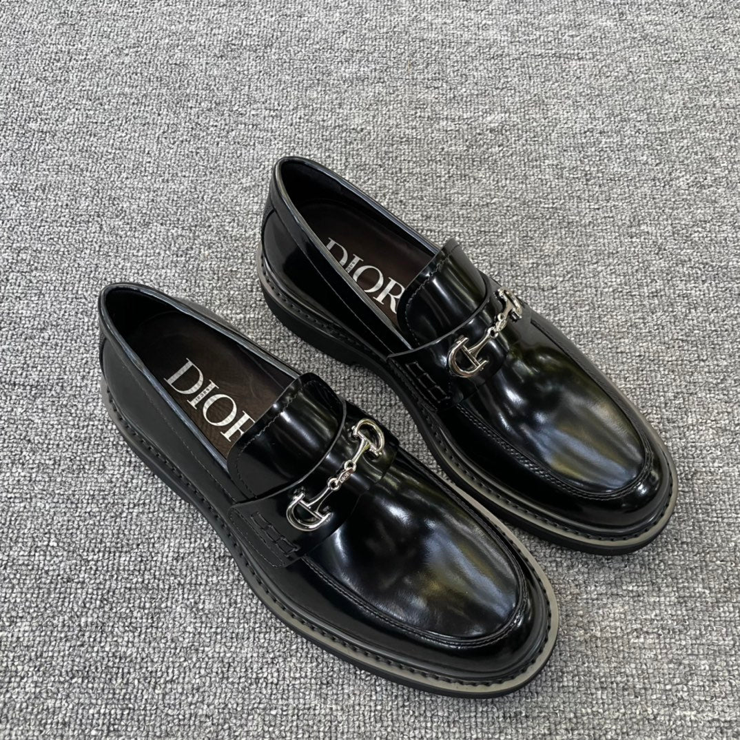 Dior Men’s Shoes – EXPLORER Derby | Premium Black Leather | Sizes 38–44
