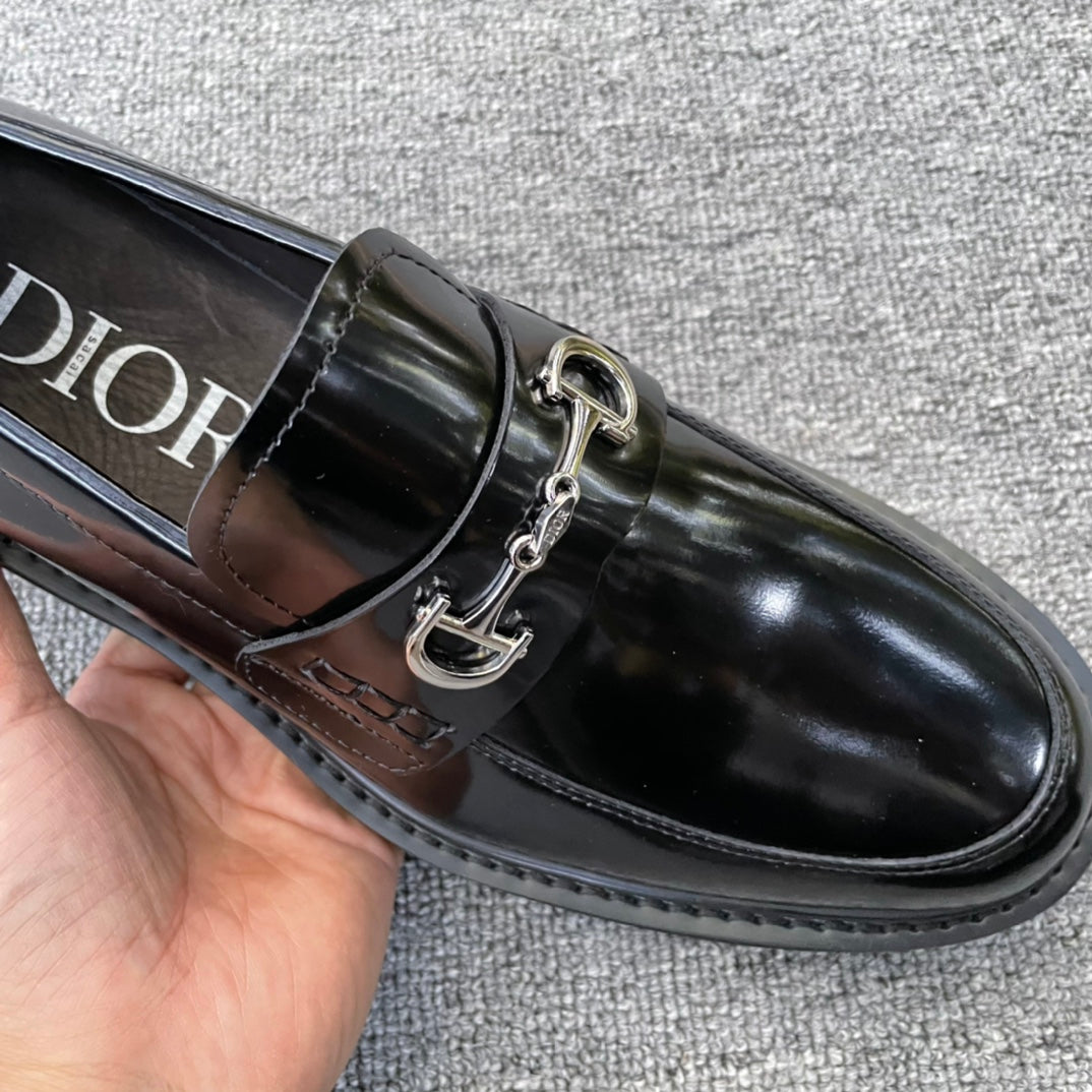 Dior Men’s Shoes – EXPLORER Derby | Premium Black Leather | Sizes 38–44