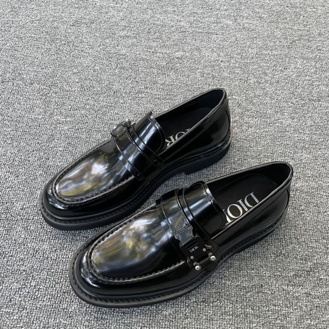 Dior Men’s Shoes – EXPLORER Derby | Premium Black Leather | Sizes 38–44