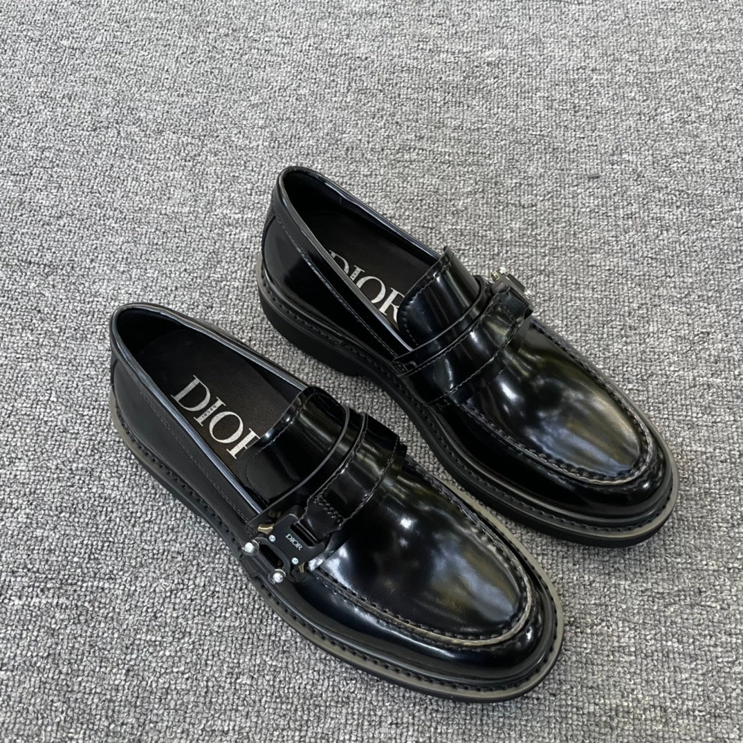 Dior Men’s Shoes – EXPLORER Derby | Premium Black Leather | Sizes 38–44