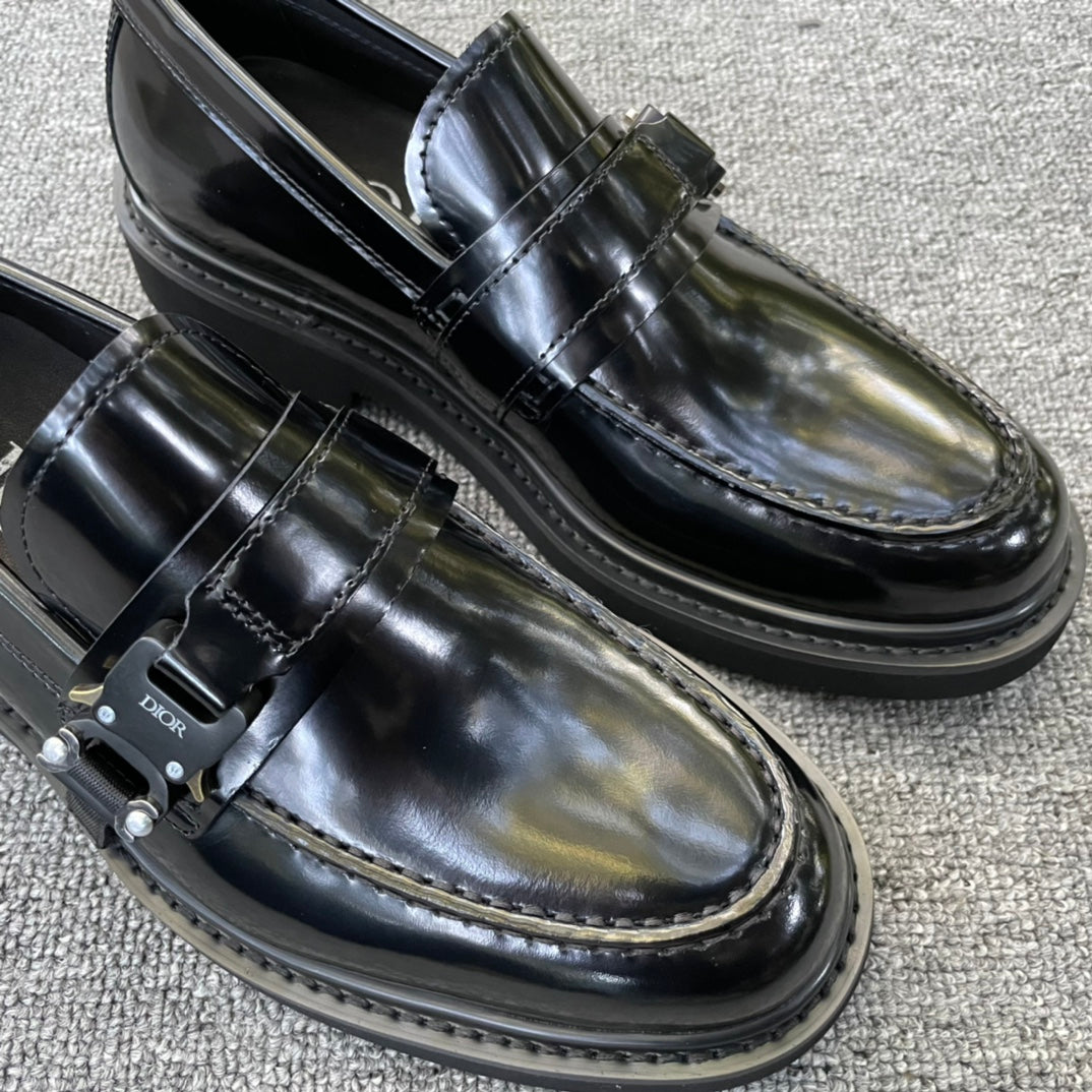 Dior Men’s Shoes – EXPLORER Derby | Premium Black Leather | Sizes 38–44
