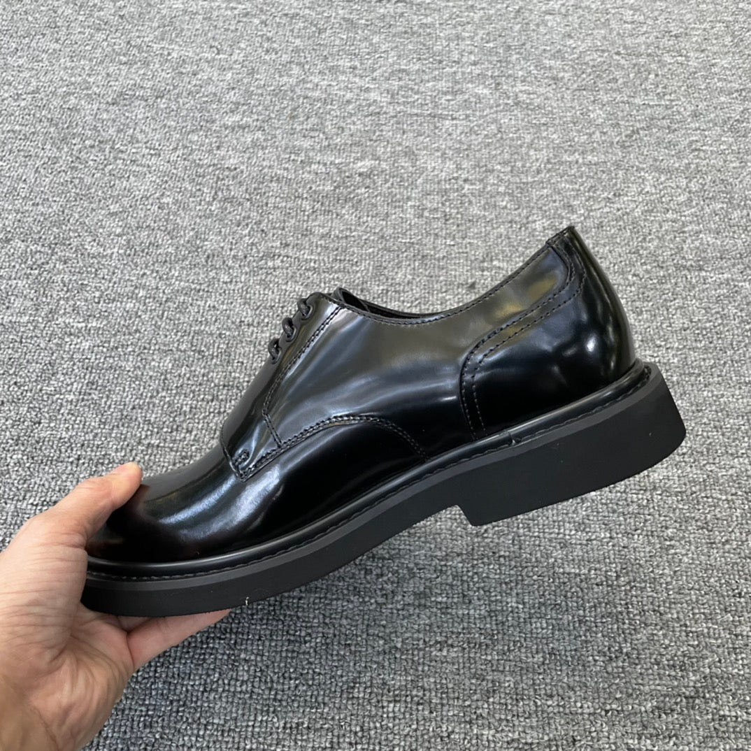 Dior Men’s Shoes – EXPLORER Derby | Premium Black Leather | Sizes 38–44