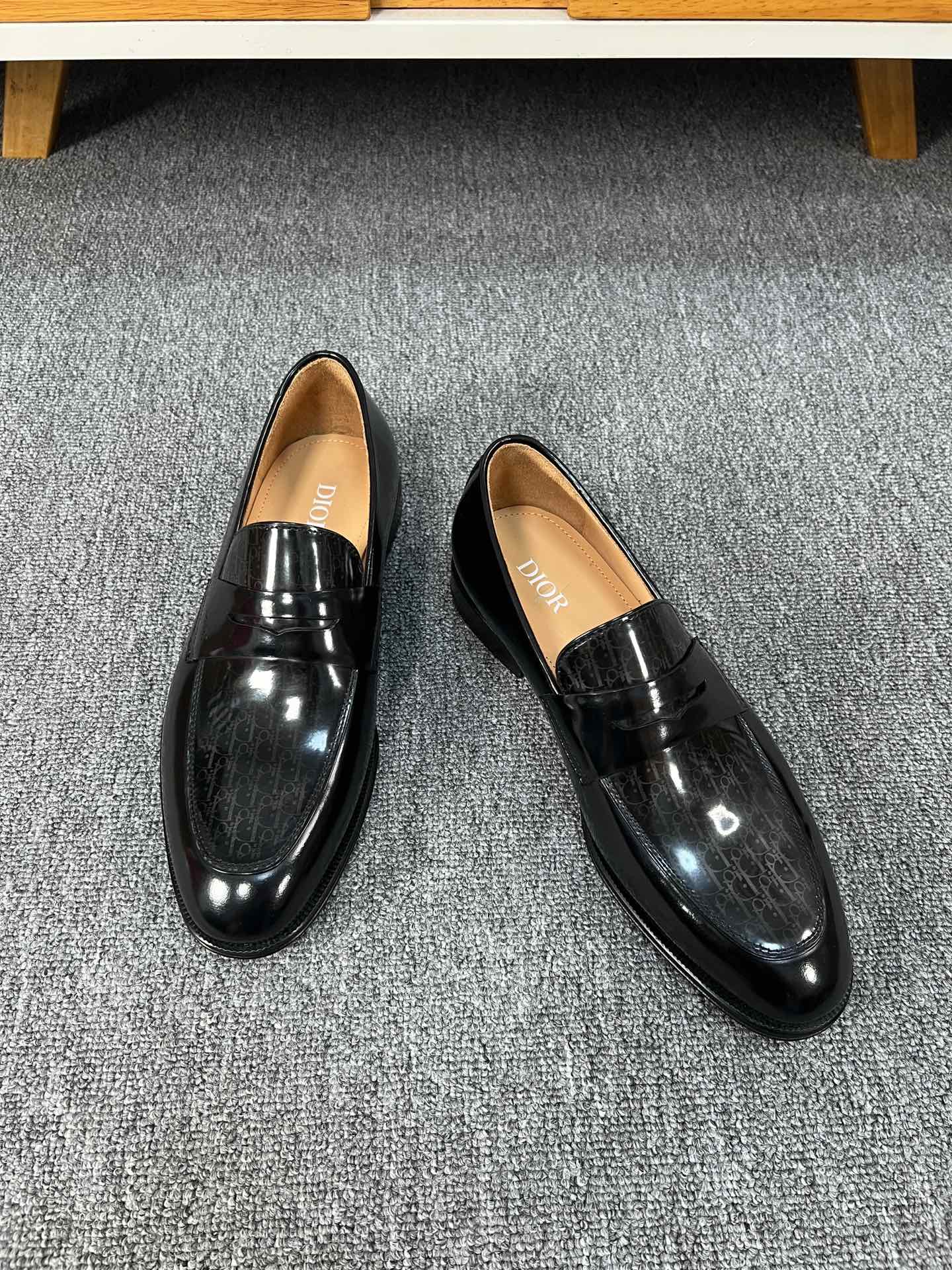 Dior Men’s Shoes – Premium Leather Dress Shoes | Italian Cowhide & Genuine Leather Sole | Sizes 38–46