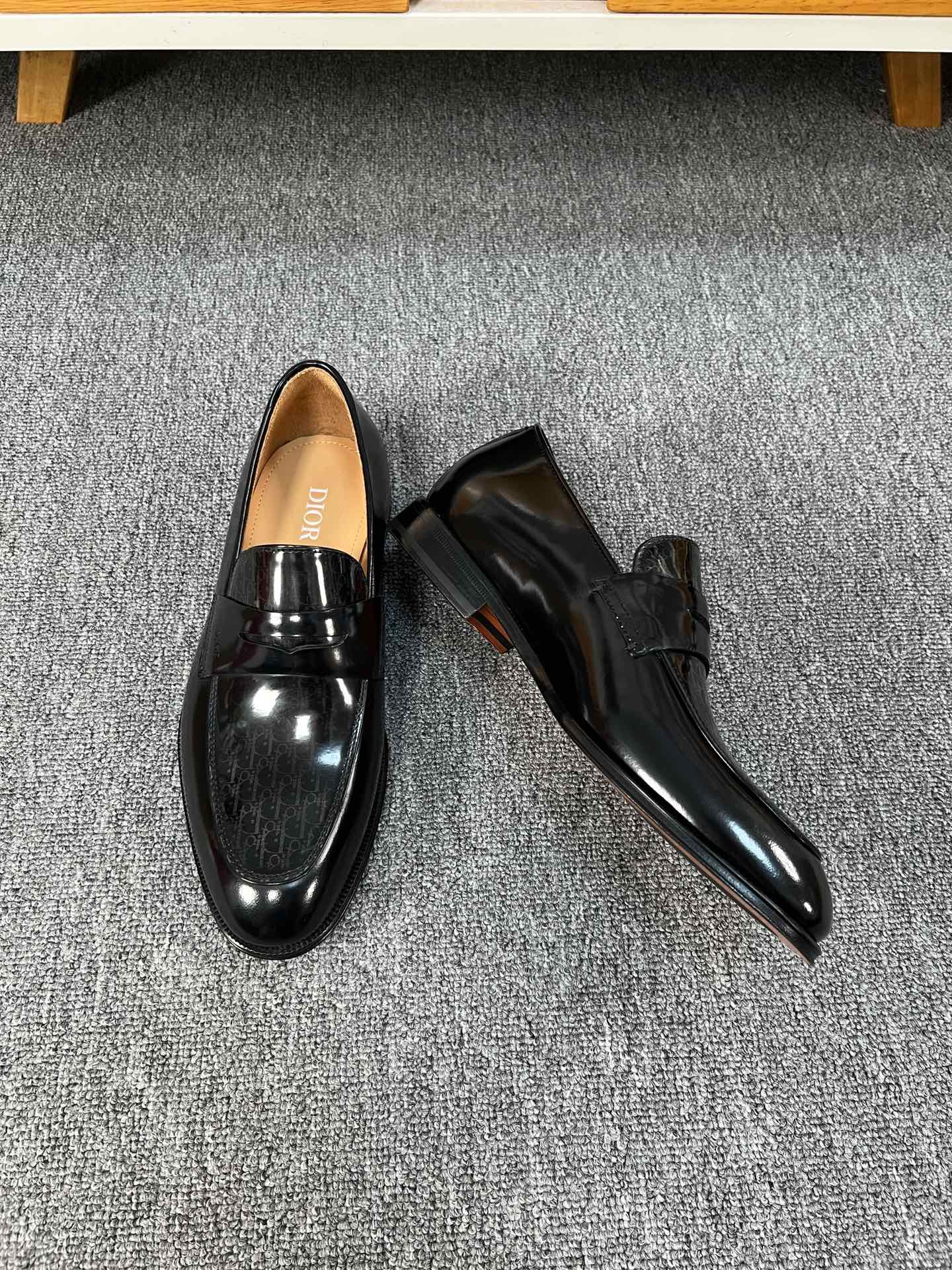 Dior Men’s Shoes – Premium Leather Dress Shoes | Italian Cowhide & Genuine Leather Sole | Sizes 38–46