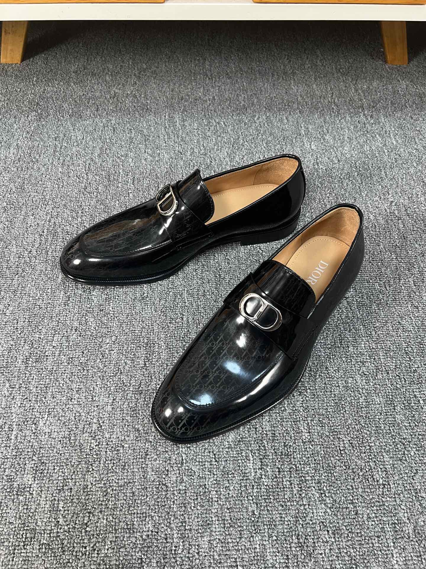 Dior Men’s Shoes – Premium Leather Dress Shoes | Italian Cowhide & Genuine Leather Sole | Sizes 38–46