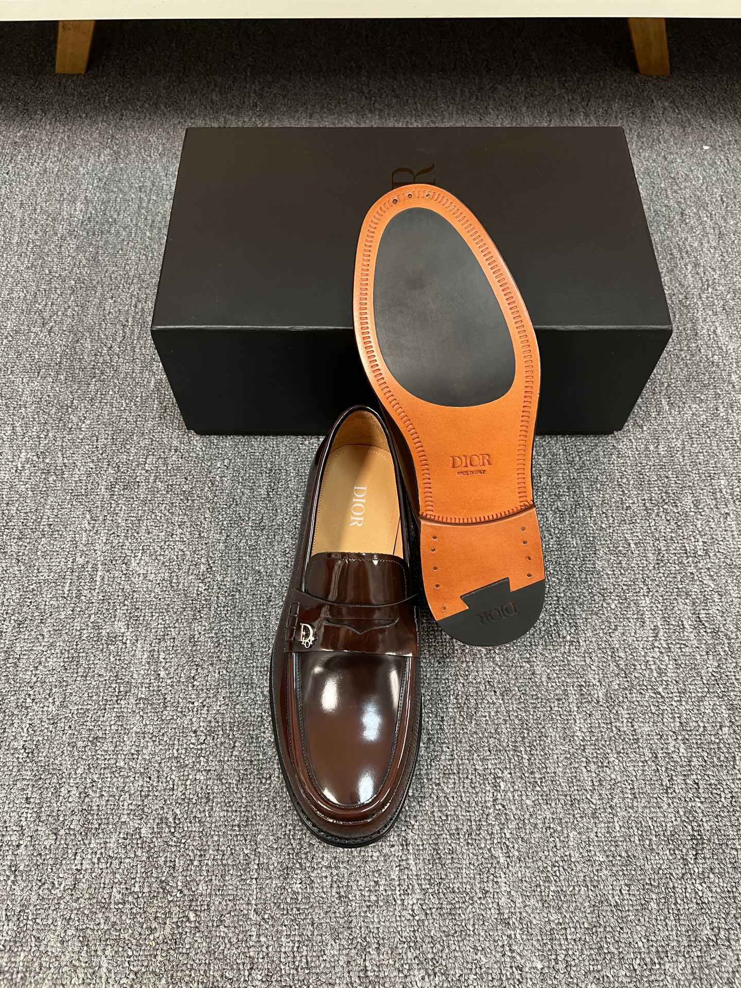 Dior Men’s Shoes – Premium Leather Dress Shoes | Italian Cowhide & Genuine Leather Sole | Sizes 38–46