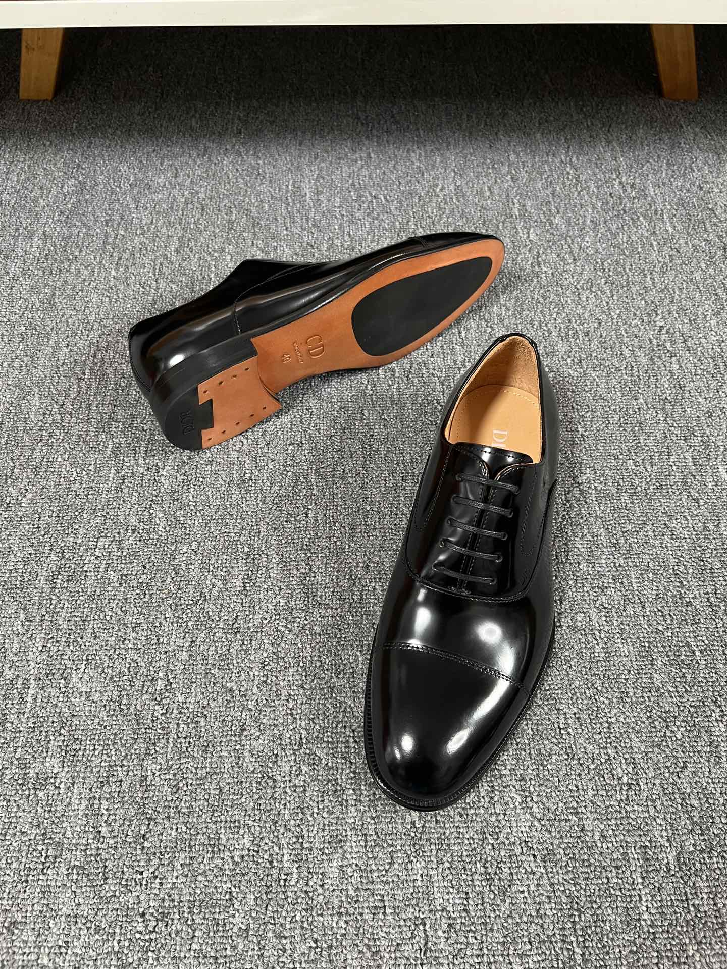 Dior Men’s Shoes – Premium Leather Dress Shoes | Italian Cowhide & Genuine Leather Sole | Sizes 38–46