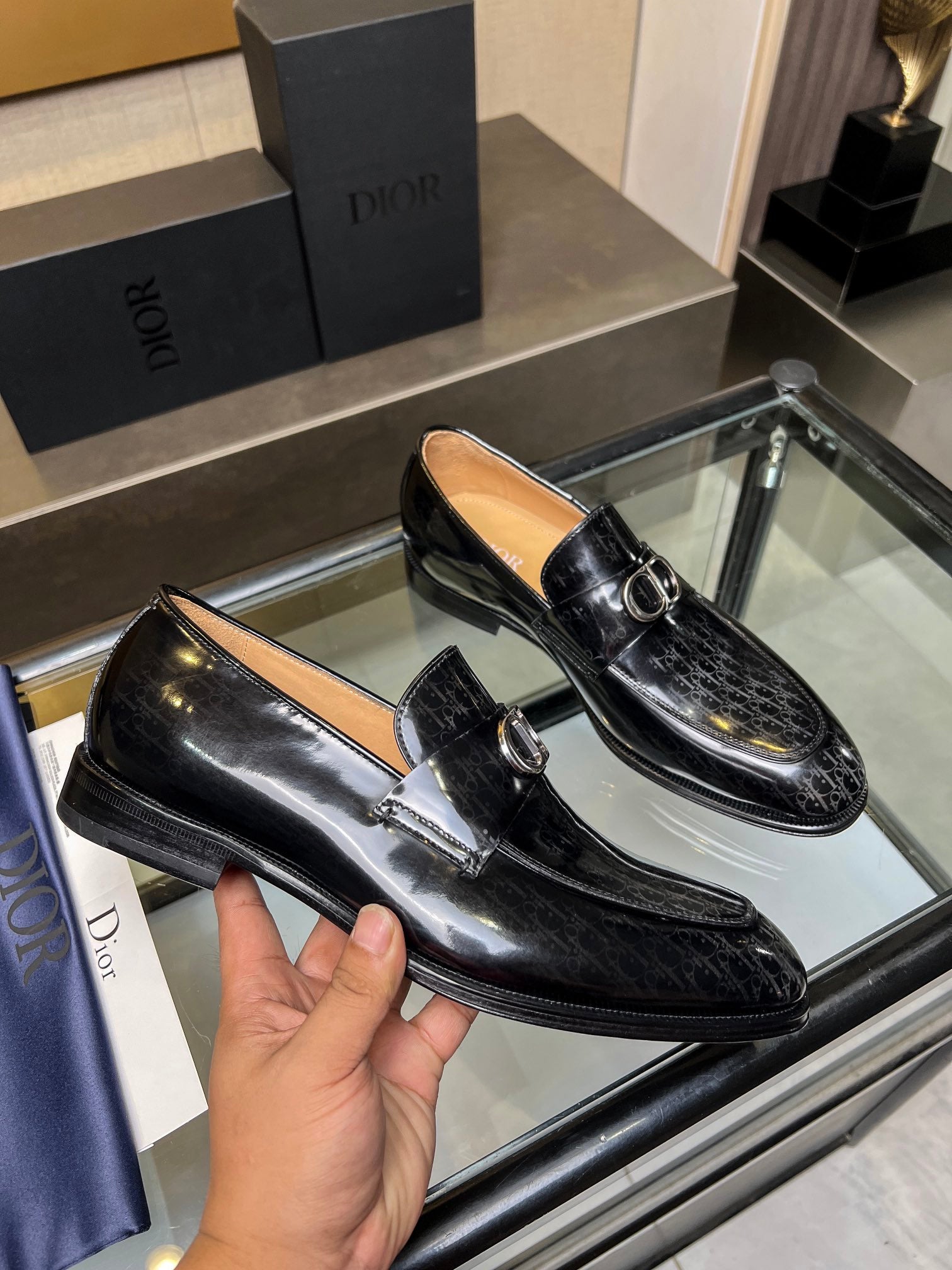 Dior Men’s Shoes – Premium Leather Dress Shoes | Italian Cowhide & Genuine Leather Sole | Sizes 38–46