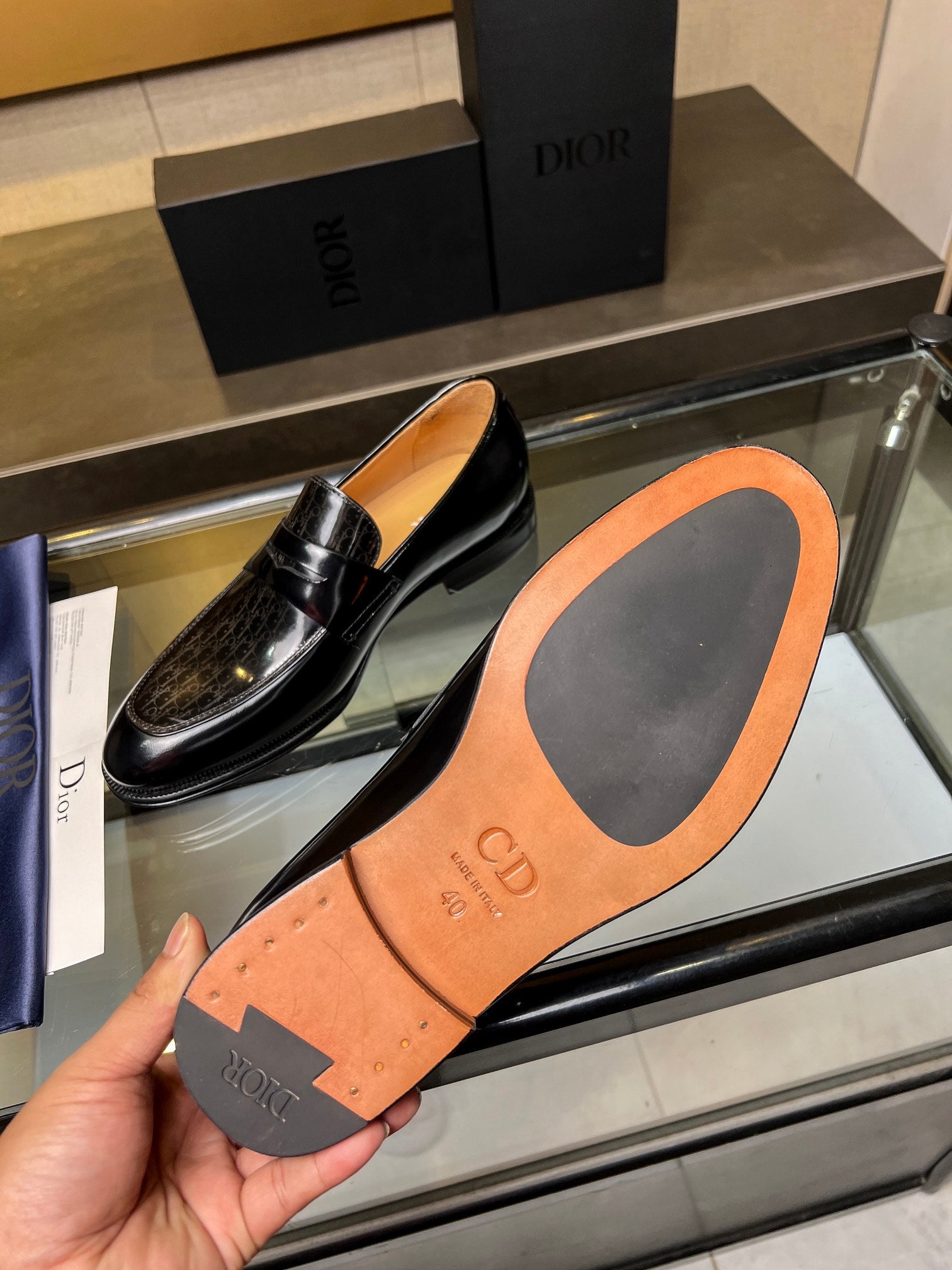 Dior Men’s Shoes – Premium Leather Dress Shoes | Italian Cowhide & Genuine Leather Sole | Sizes 38–46
