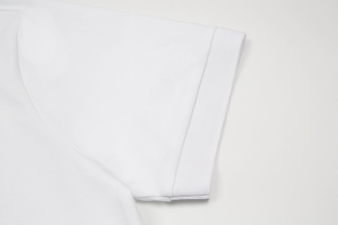 PRADA 2024SS Knit Stretch Polo Shirt – White – Sizes M–3XL