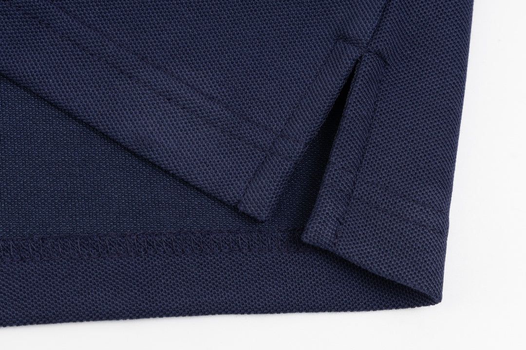PRADA Contrast Collar Logo Triangle Polo Shirt – Royal Blue – Sizes M–3XL