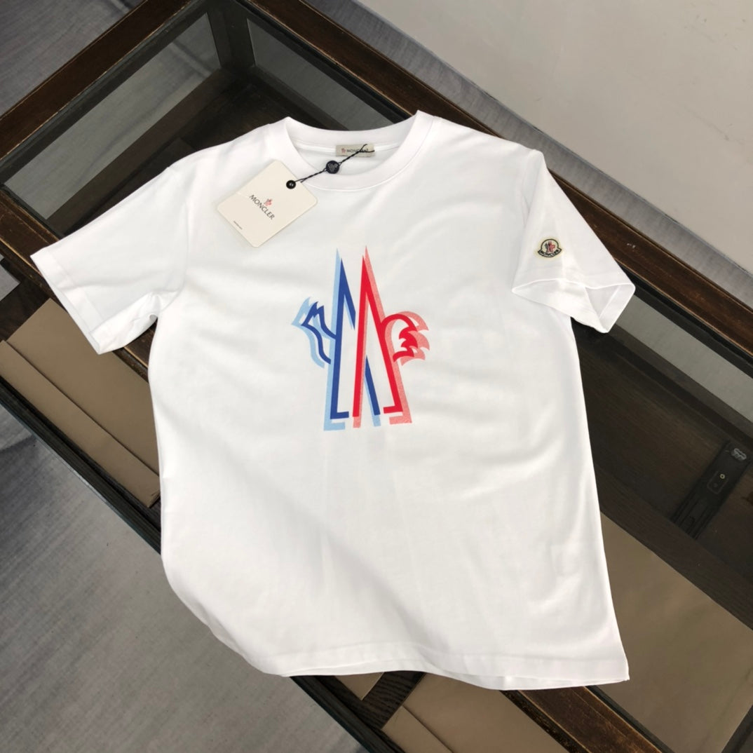 MONCLER Logo Theme T-Shirt – Premium Double-Spun Cotton – Sizes S–XL