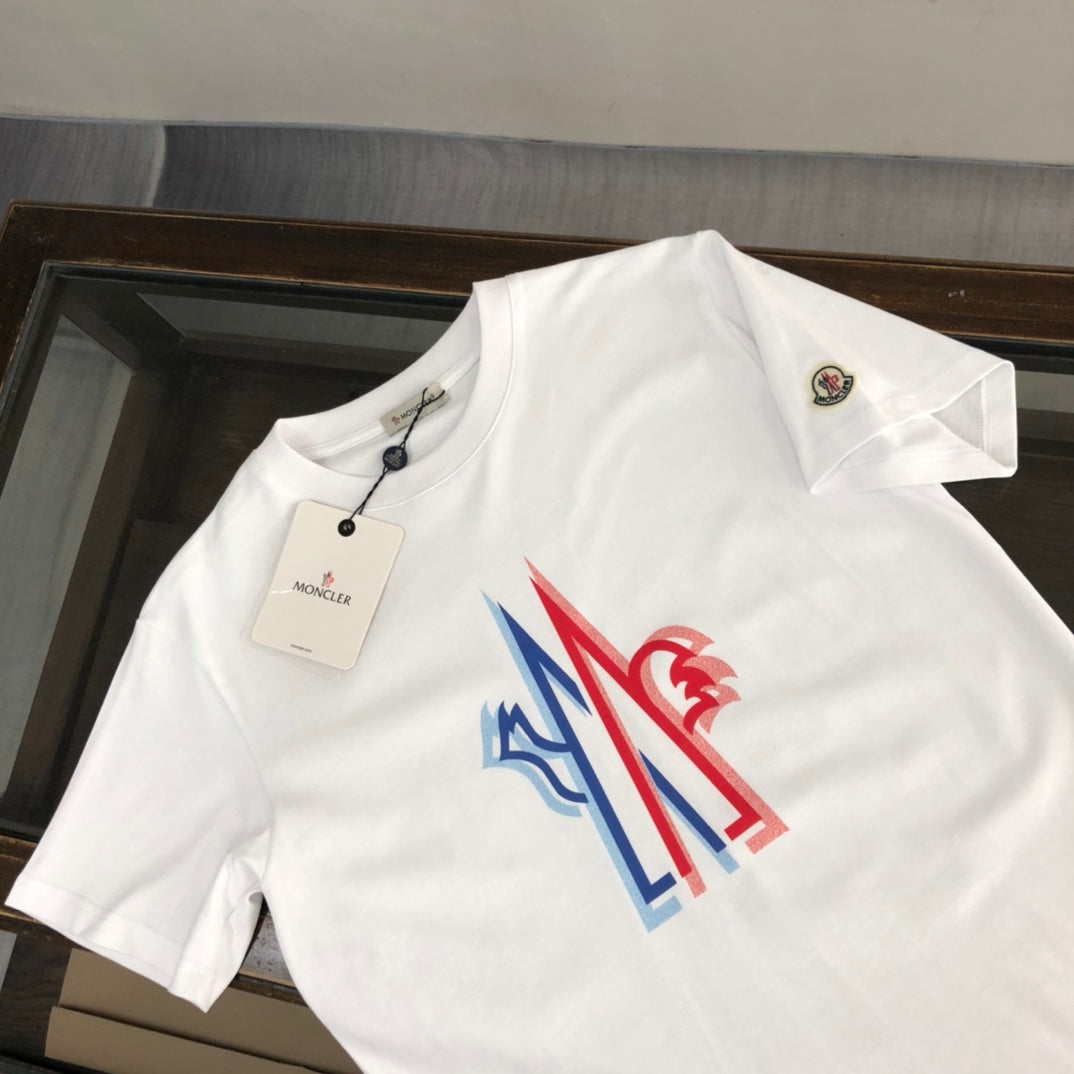 MONCLER Logo Theme T-Shirt – Premium Double-Spun Cotton – Sizes S–XL