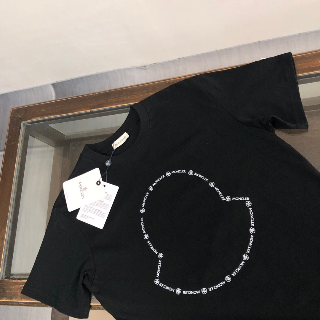 MONCLER Premium Cotton T-Shirt – Logo Print Design – Oversized Fit – Sizes S–XL