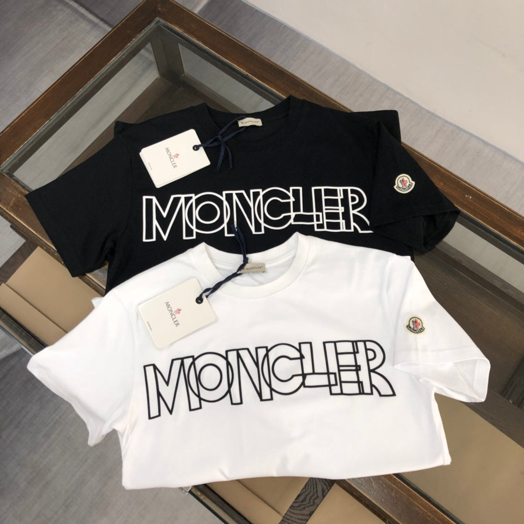 MONCLER Classic Logo Print T-Shirt – Premium Cotton – Sizes S–XL