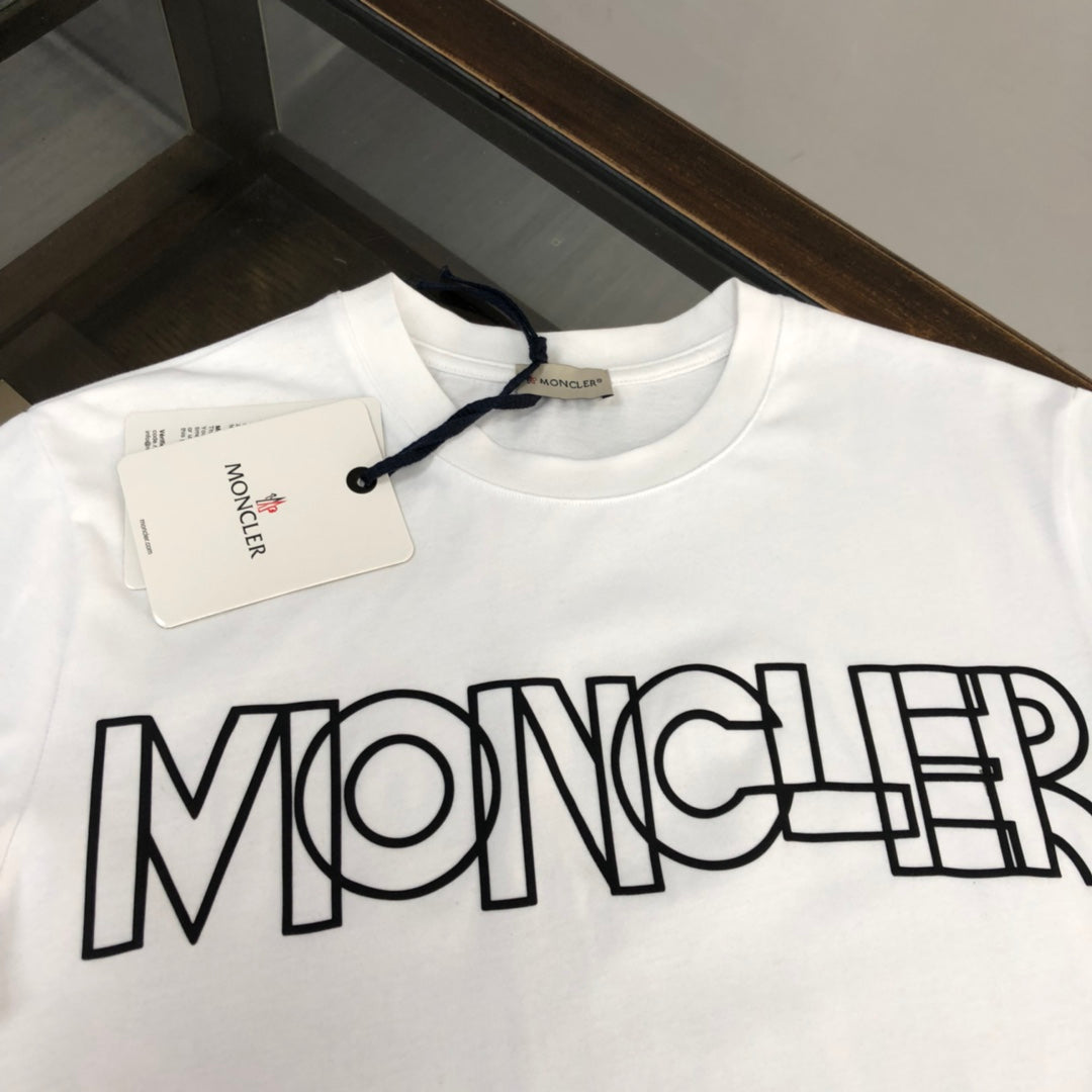 MONCLER Classic Logo Print T-Shirt – Premium Cotton – Sizes S–XL