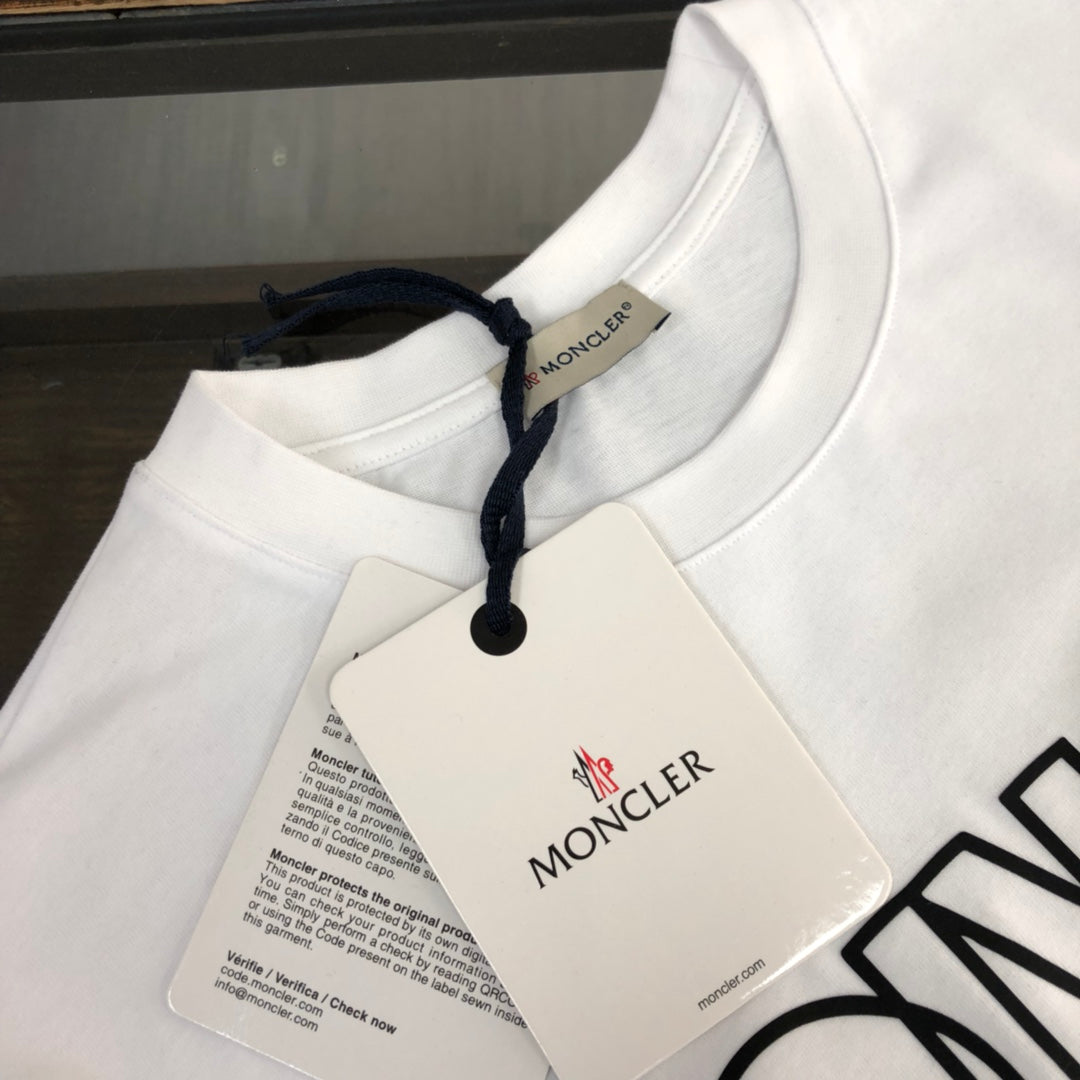 MONCLER Classic Logo Print T-Shirt – Premium Cotton – Sizes S–XL