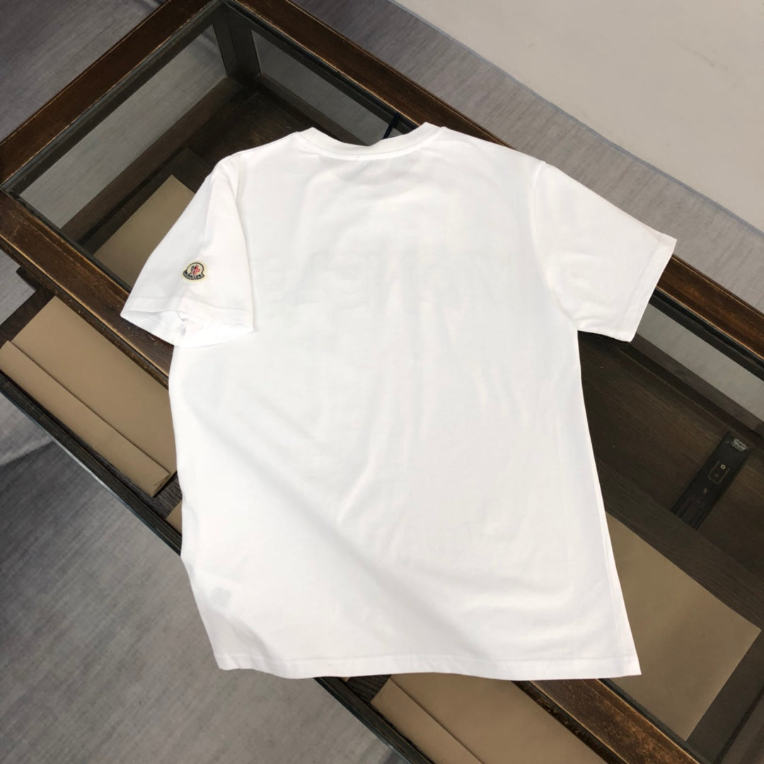 MONCLER Classic Logo Print T-Shirt – Premium Cotton – Sizes S–XL