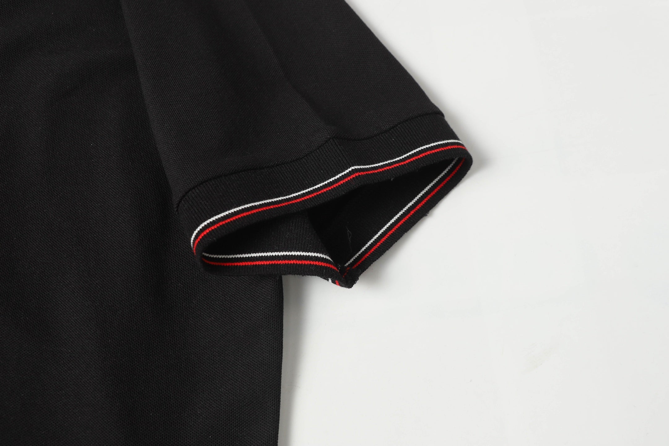 PRADA Essential Embroidered Logo Polo Shirt – Black – Sizes M–3XL
