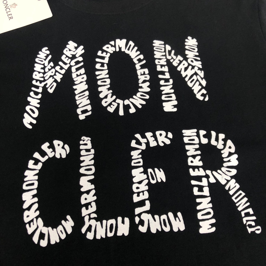 MONCLER Premium Cotton Logo Print T-Shirt – 260g Custom Cotton – Sizes S–XL