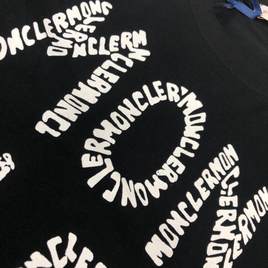 MONCLER Premium Cotton Logo Print T-Shirt – 260g Custom Cotton – Sizes S–XL