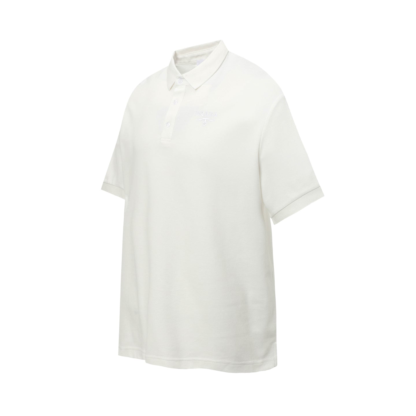 PRADA Essential Embroidered Logo Polo Shirt – Black – Sizes M–3XL