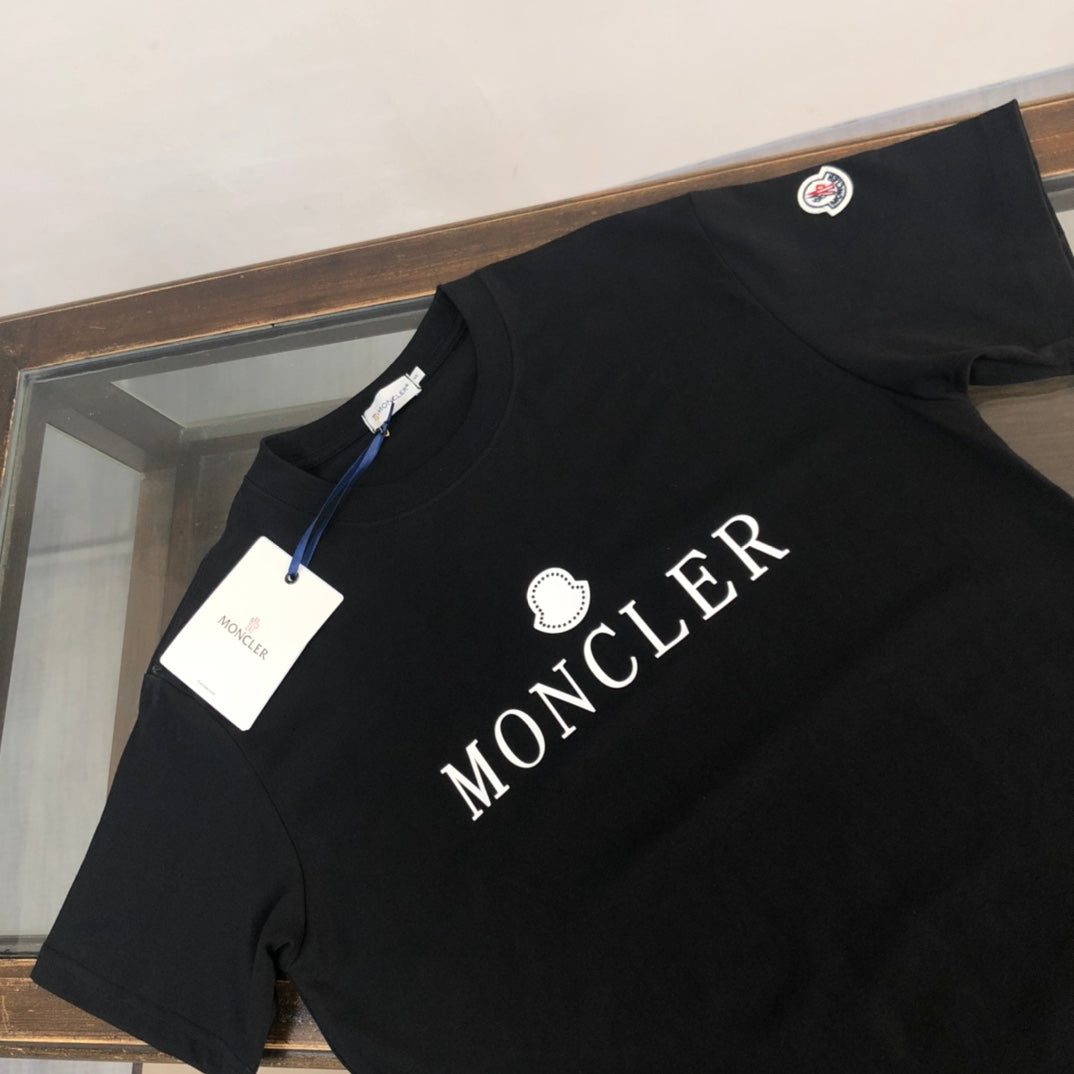 MONCLER Premium Cotton Logo Print T-Shirt – 260g Custom Cotton – Sizes S–XL