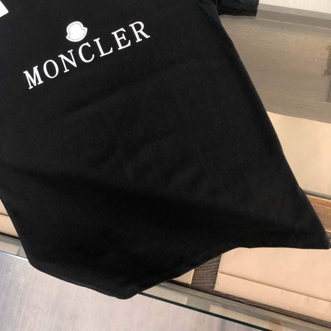 MONCLER Premium Cotton Logo Print T-Shirt – 260g Custom Cotton – Sizes S–XL