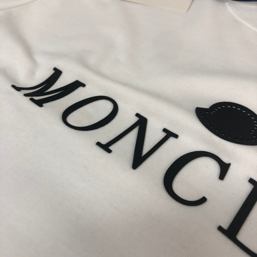 MONCLER Premium Cotton Logo Print T-Shirt – 260g Custom Cotton – Sizes S–XL