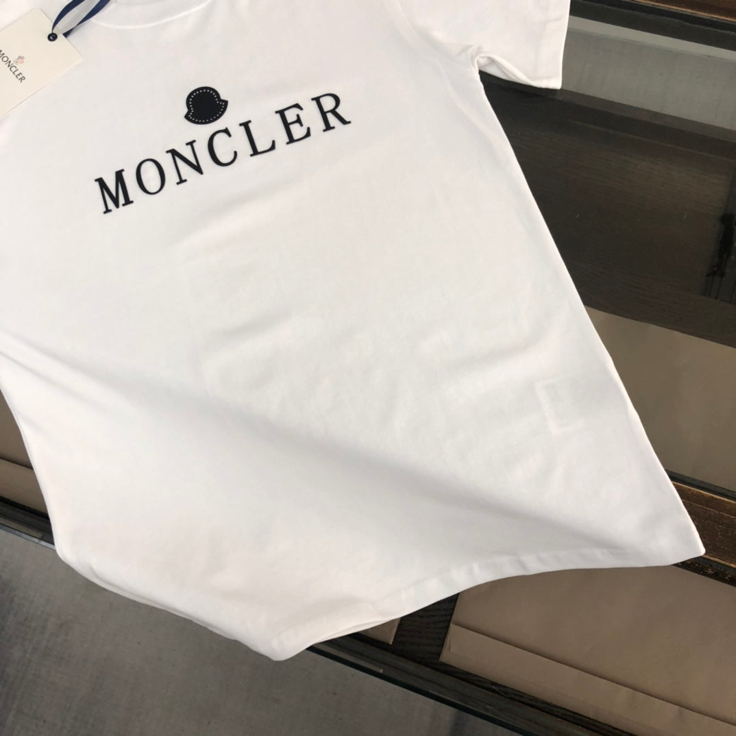 MONCLER Premium Cotton Logo Print T-Shirt – 260g Custom Cotton – Sizes S–XL