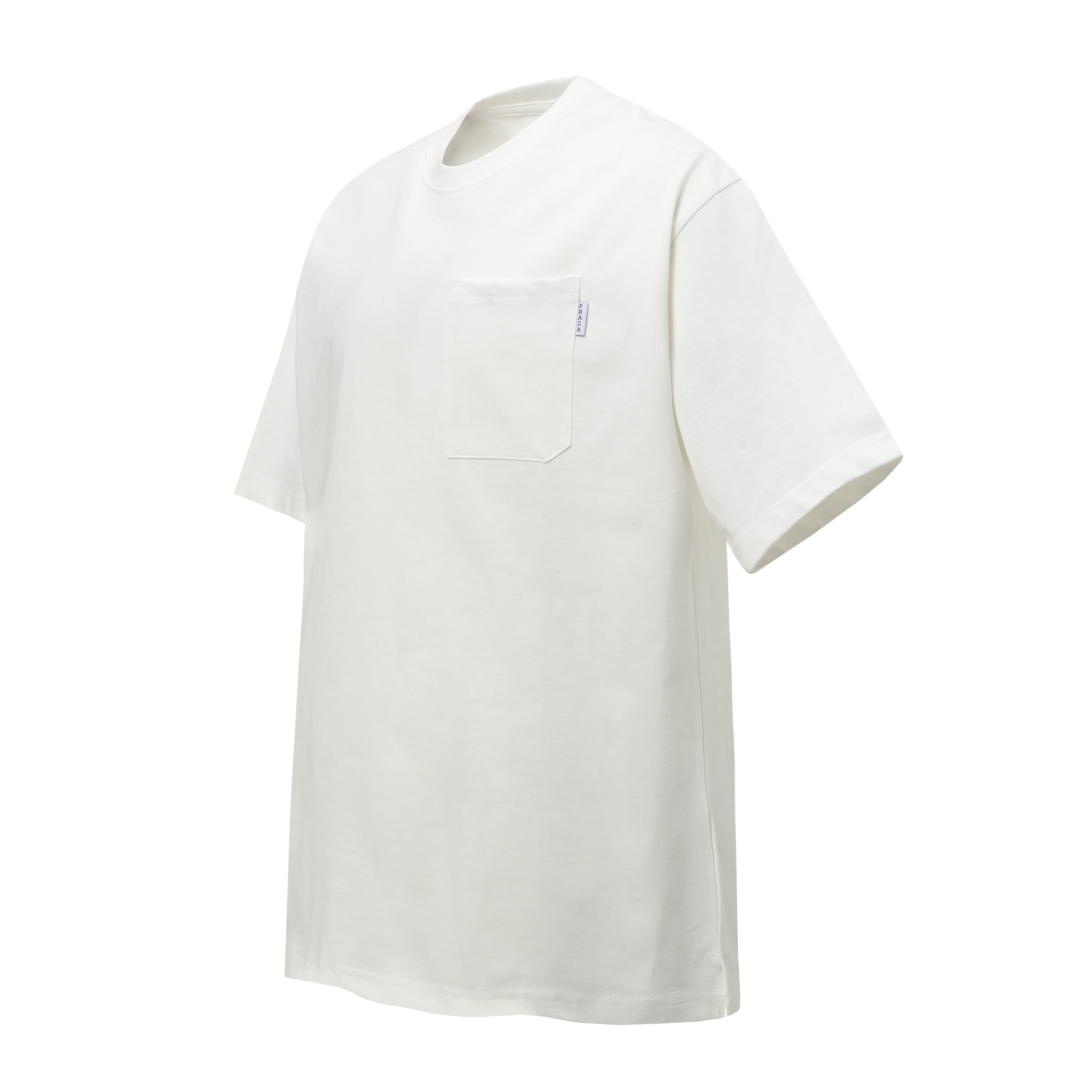 PRADA Essential Label Pocket T-Shirt – Black – Sizes M–3XL