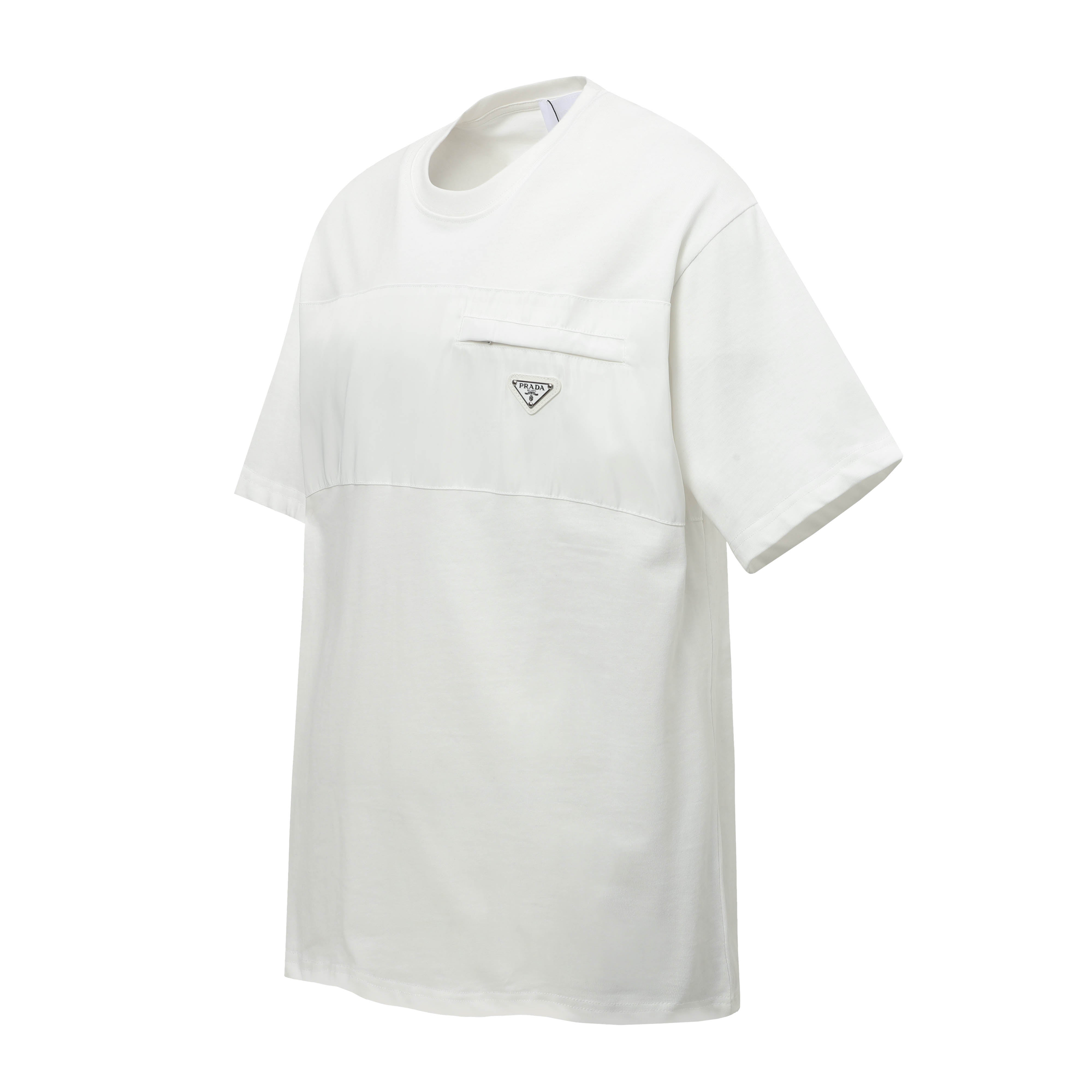 PRADA Essential Label Pocket T-Shirt – Black – Sizes M–3XL