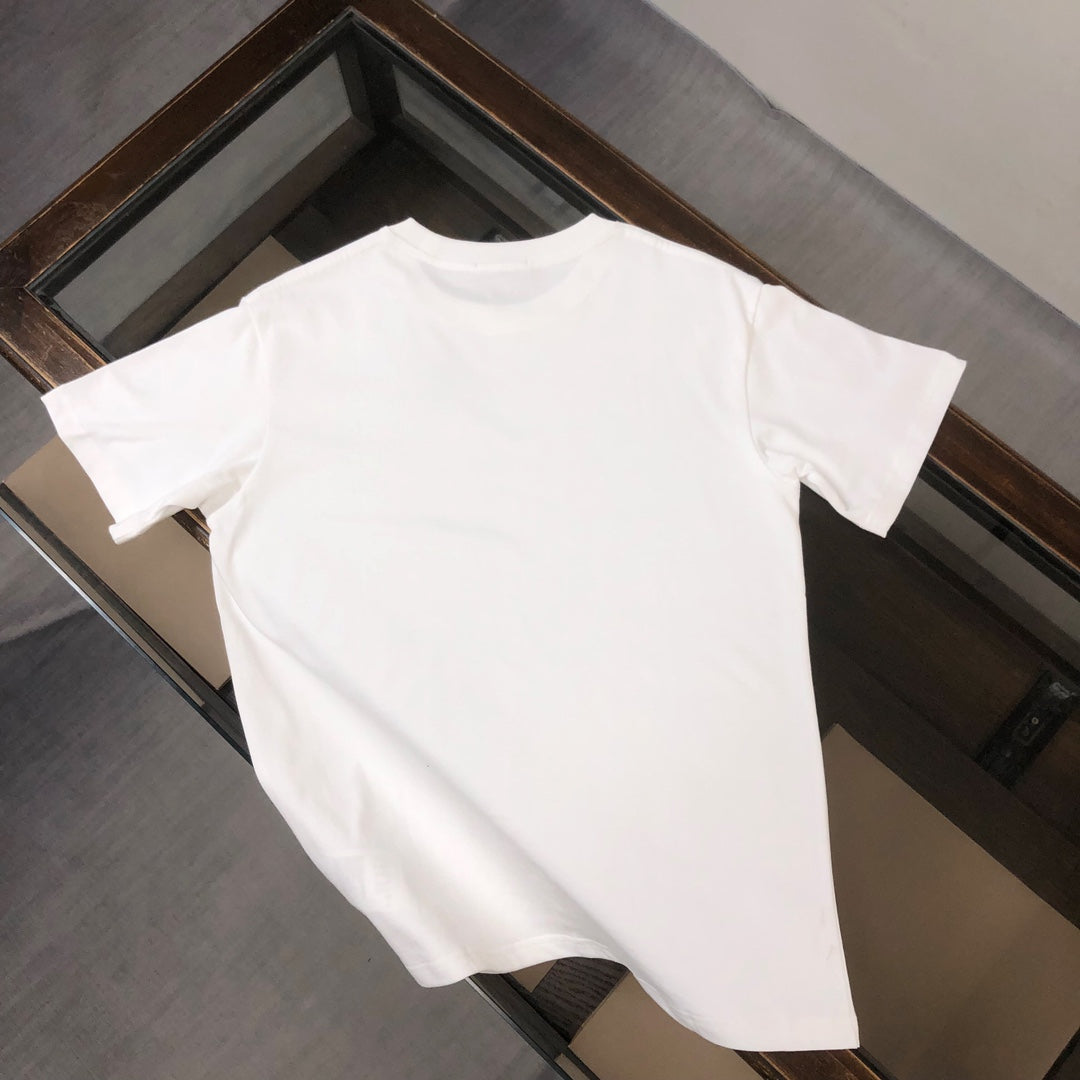 PRADA Logo Silicone Print T-Shirt – Black/White – Sizes S–XXL