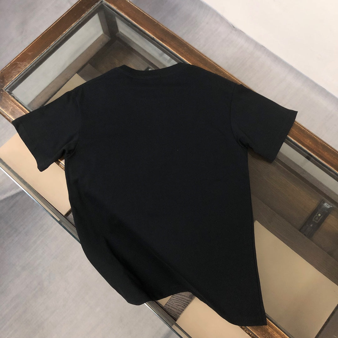 PRADA Silicone Logo Print T-Shirt – Black/White – Sizes S–XXL