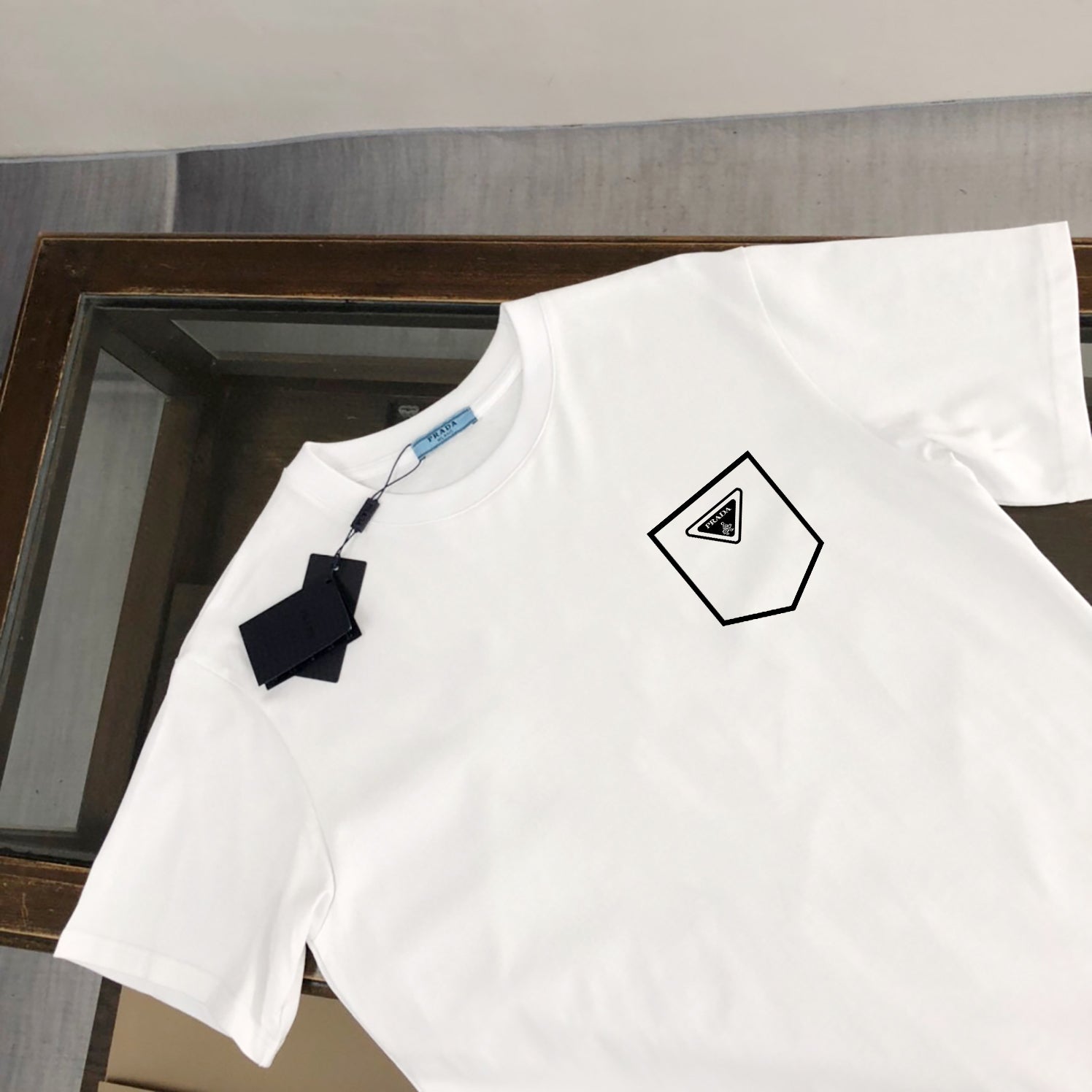 PRADA Logo Print T-Shirt – Premium Cotton – Sizes S–XL