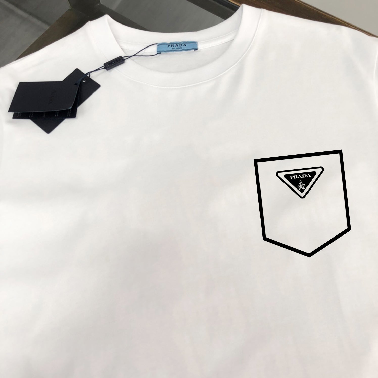 PRADA Logo Print T-Shirt – Premium Cotton – Sizes S–XL
