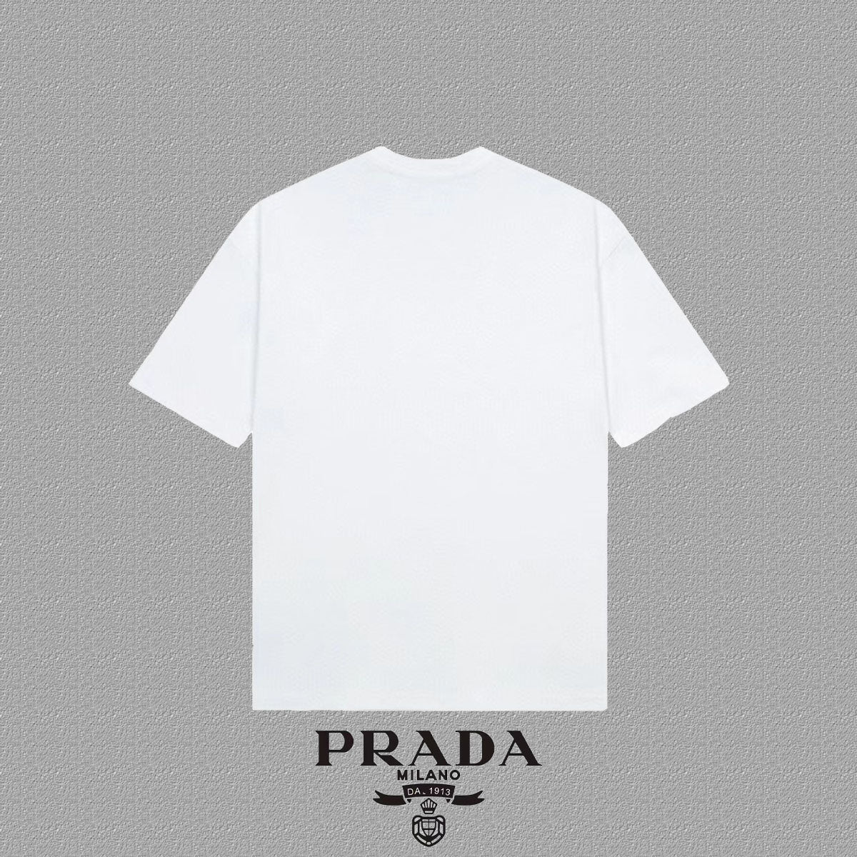 PRADA Logo Embossed Short-Sleeve T-Shirt | Premium Heavyweight Cotton | Unisex S–XXL