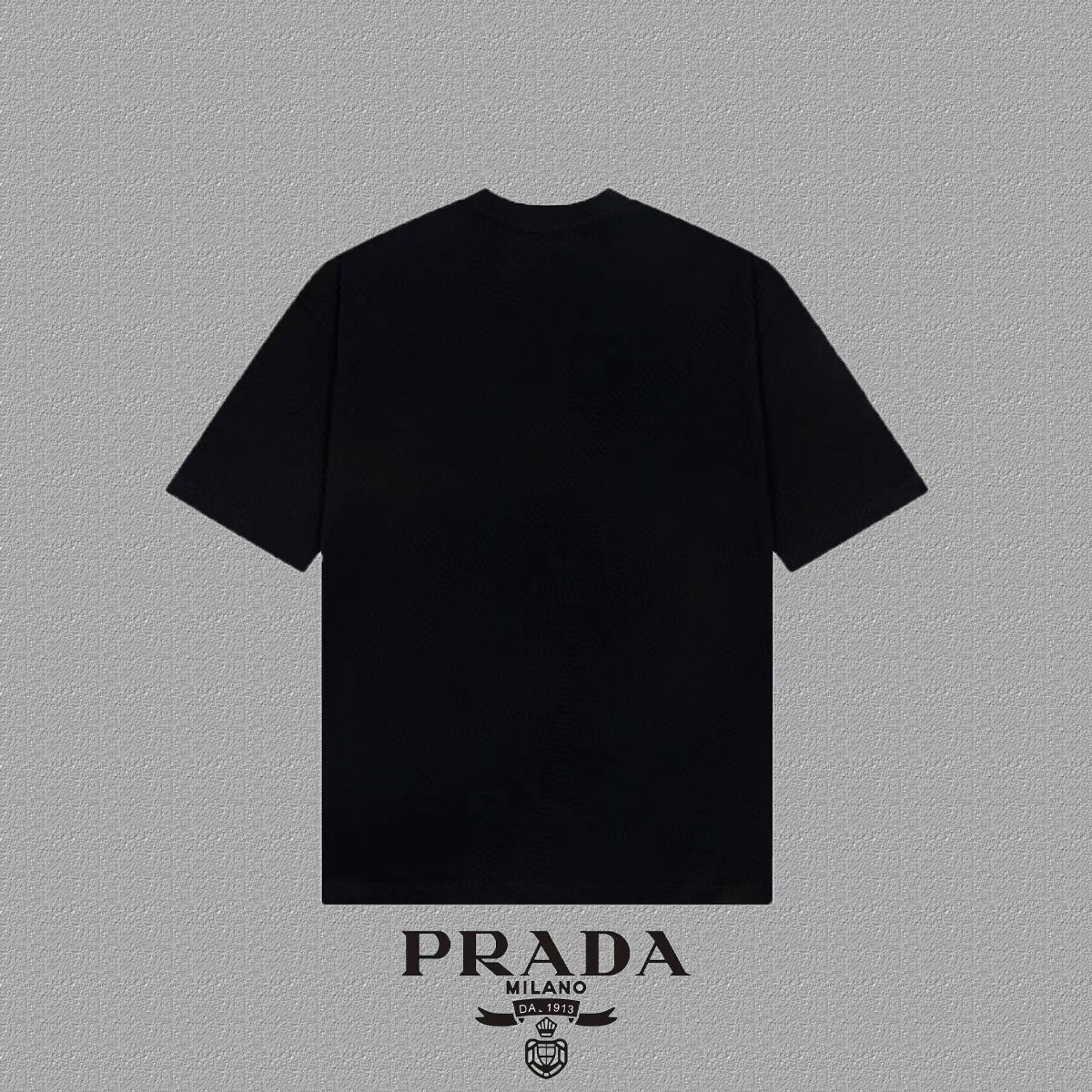 PRADA Logo Embossed Short-Sleeve T-Shirt | Premium Heavyweight Cotton | Unisex S–XXL