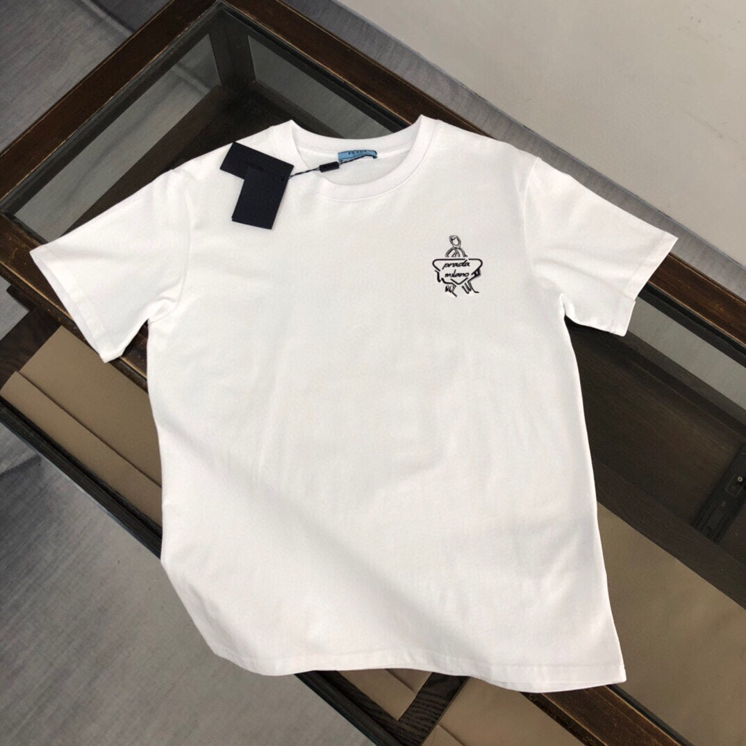 PRADA Men’s Cotton Crewneck Printed T-Shirt | Summer Collection | M–3XL