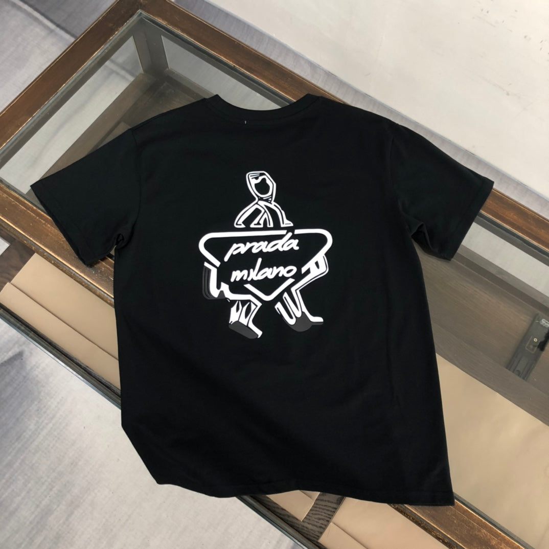 PRADA Men’s Cotton Crewneck Printed T-Shirt | Summer Collection | M–3XL