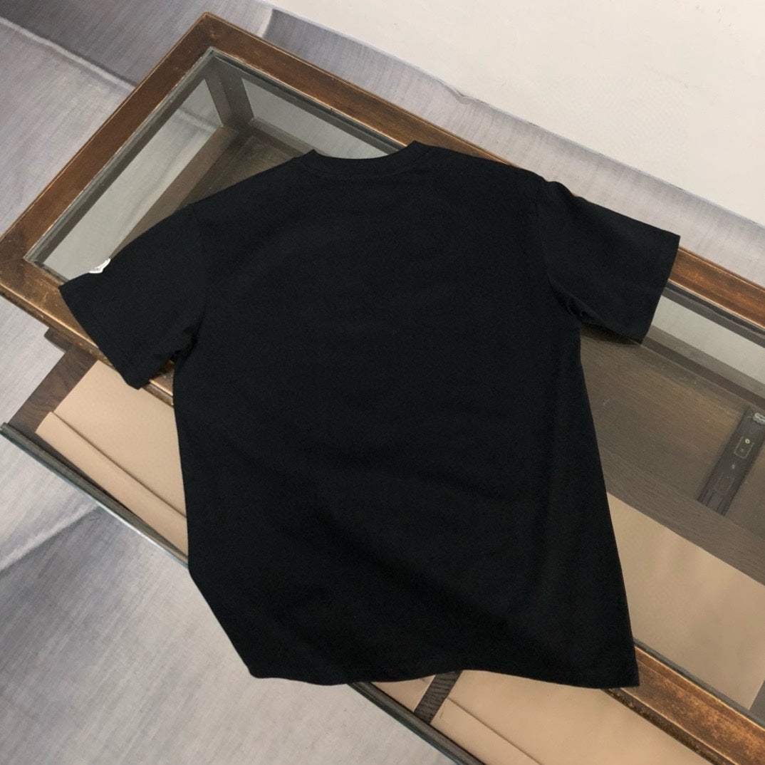 MONCLER Premium Cotton T-Shirt – 260g Custom Fabric – Sleeve Pocket Design – Sizes M–3XL